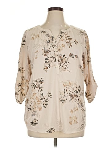 Croft & Barrow 3/4 Sleeve Blouse (view 1)