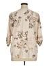 Croft & Barrow 100% Polyester Tan 3/4 Sleeve Blouse Size XL - photo 2