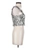 Paper Crane 100% Rayon Silver Tube Top Size S - photo 4