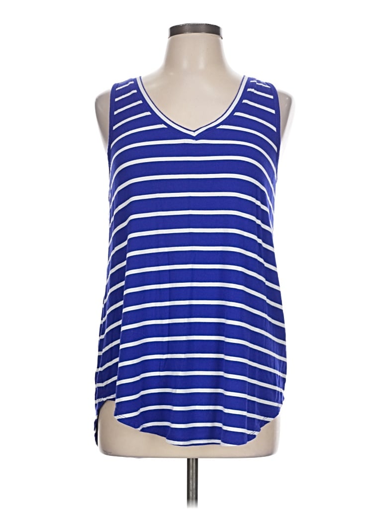 Pre-owned Zenana Sleeveless T-shirt In Blue