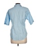 J.Crew Collection 100% Cotton Stars Blue Short Sleeve Blouse Size 6 - photo 2