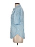 J.Crew Collection 100% Cotton Stars Blue Short Sleeve Blouse Size 6 - photo 5