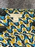 Hinge 100% Rayon Chevron-herringbone Green Long Sleeve Blouse Size XS - photo 7