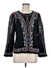 One September Black Long Sleeve Blouse Size M - photo 1