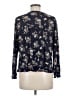 One September 100% Rayon Blue Long Sleeve Blouse Size M - photo 2
