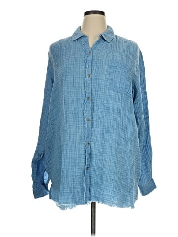 Natural Reflections Long Sleeve Button-Down Shirt (view 1)