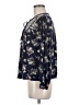One September 100% Rayon Blue Long Sleeve Blouse Size M - photo 5
