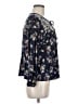 One September 100% Rayon Blue Long Sleeve Blouse Size M - photo 4