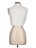 Love Tree White Sleeveless Button-Down Shirt Size L - photo 2