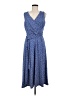 Neiman Marcus Polka Dots Blue Casual Dress Size 8 - photo 1