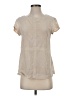 Barbour Tan Short Sleeve Blouse Size 4 - photo 1