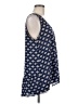 Pleione 100% Polyester Blue Sleeveless Blouse Size M - photo 4