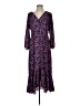J.Crew 100% Polyester Floral Purple Casual Dress Size 4 - photo 1