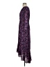 J.Crew 100% Polyester Floral Purple Casual Dress Size 4 - photo 5