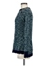 Shrinking Violet Tweed Teal Pullover Sweater Size M - photo 5