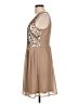 Doe & Rae 100% Polyester Tan Cocktail Dress Size L - photo 5