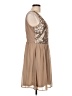 Doe & Rae 100% Polyester Tan Cocktail Dress Size L - photo 4