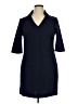 Aryeh Solid Blue Casual Dress Size XL - photo 1