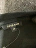 Love Sam 100% Cotton Chevron-herringbone Black Pullover Sweater Size M - photo 7