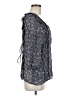 DMBM 100% Polyester Gray 3/4 Sleeve Blouse Size M - photo 4