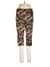 Basic Editions Animal Print Brown Casual Pants Size L - photo 1
