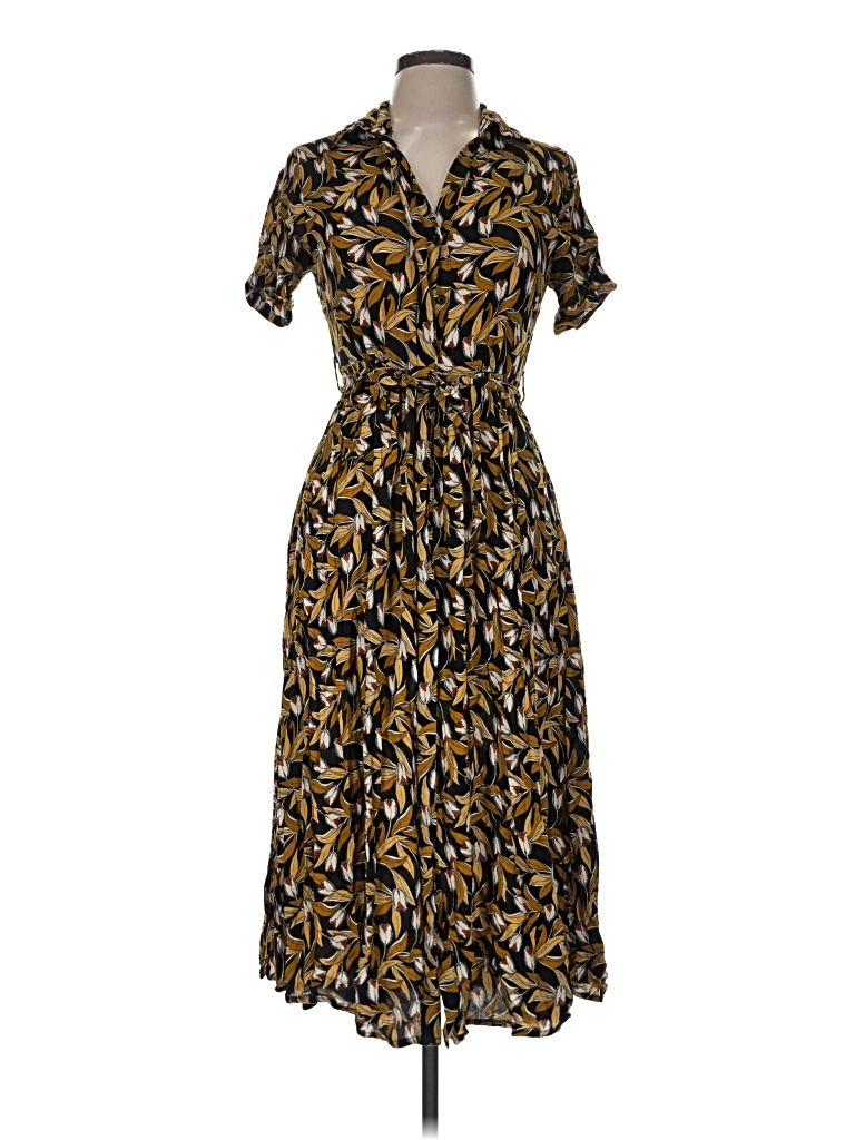 Pre-owned Assorted Brands Casual Dress In Brown