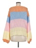 Lovers + Friends Color Block Orange Pullover Sweater Size M - photo 2