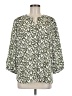 Jachs Girlfriend 100% Polyester Green 3/4 Sleeve Blouse Size M - photo 1