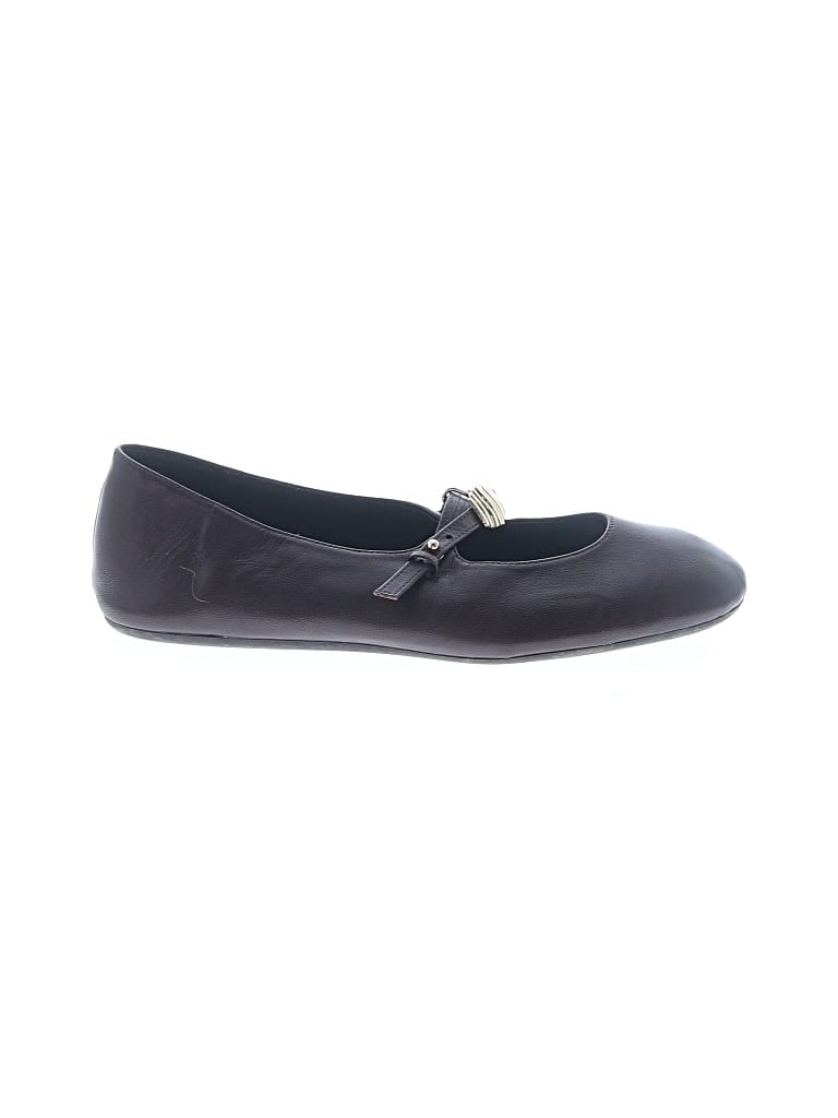 Pre-owned Zara Flats In Black
