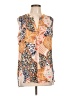Rose + Olive 100% Polyester Orange Sleeveless Blouse Size L - photo 1
