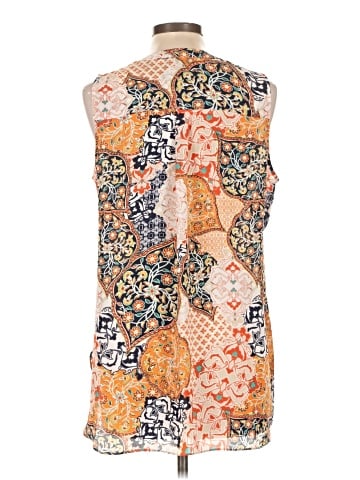 Rose + Olive Sleeveless Blouse (view 2)