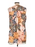 Rose + Olive 100% Polyester Orange Sleeveless Blouse Size L - photo 2