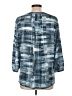 Not Your Daughter's Jeans 100% Polyester Blue 3/4 Sleeve Blouse Size L - photo 2