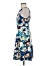 Worthington 100% Polyester Print Blue Cocktail Dress Size 6 - photo 5