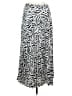Halogen Animal Print Zebra Print Black Silver Casual Skirt Size S - photo 1