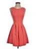 Monteau Solid Orange Cocktail Dress Size S - photo 1