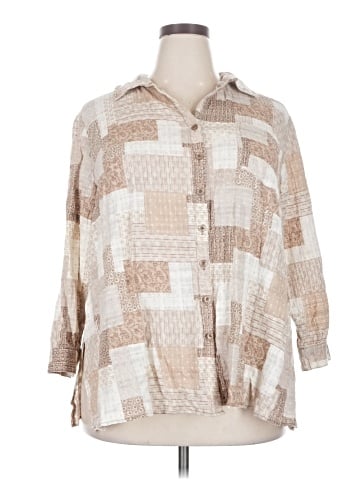 Joan Rivers 3/4 Sleeve Button-Down Shirt (view 1)