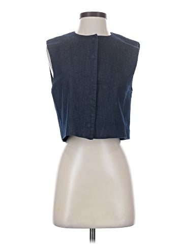 Zara Sleeveless Button-Down Shirt (view 1)