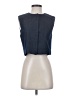 Zara Blue Sleeveless Button-Down Shirt Size S - photo 1