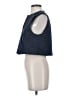Zara Blue Sleeveless Button-Down Shirt Size S - photo 5