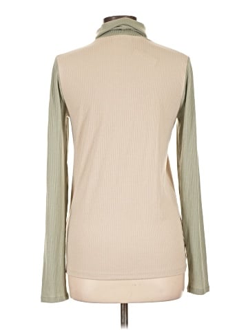 Madewell Colorblock Ribbed Turtleneck Top (view 2)