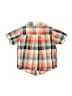 Gymboree 100% Cotton Color Block Orange Short Sleeve Button-Down Shirt Size 12-18 mo - photo 2