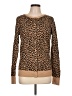 Merona 100% Cotton Animal Print Brown Cardigan Size L - photo 1