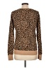 Merona 100% Cotton Animal Print Brown Cardigan Size L - photo 2