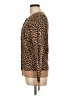 Merona 100% Cotton Animal Print Brown Cardigan Size L - photo 5