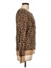 Merona 100% Cotton Animal Print Brown Cardigan Size L - photo 4