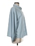 Maison d' Amelie 100% Polyester Solid Blue Long Sleeve Blouse Size M - photo 4