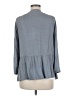 Listicle 100% Rayon Blue Gray Long Sleeve Blouse Size M - photo 2