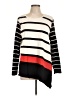 Alfani Stripes Black Pullover Sweater Size L - photo 1