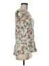 Old Navy 100% Cotton Floral Ivory White Sleeveless Blouse Size 8 - photo 4